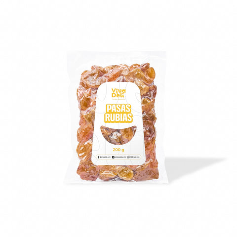 Pasas Rubias Ecológicas (200 g) - Frutos Deshidratados